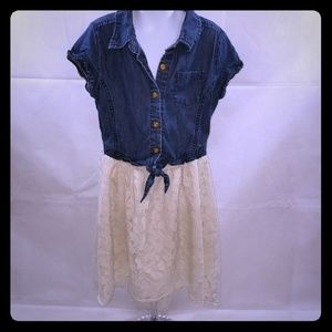 Guess kids sz 12 denim dress